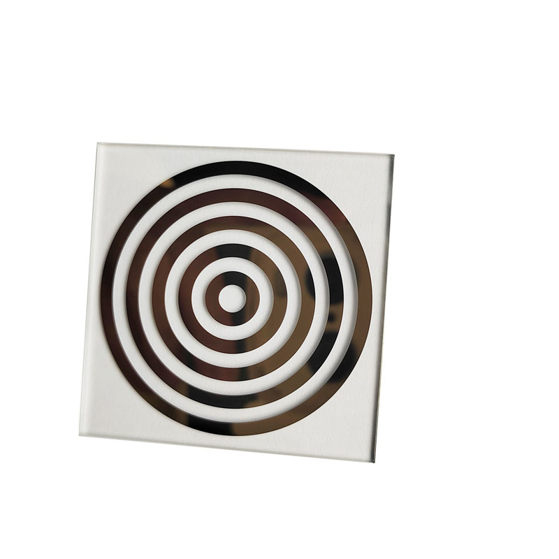 Konzentrische Kreise aus Glasziel